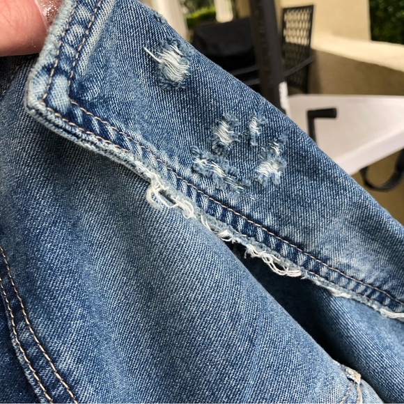 One 5 One Distressed Demin Jacket 2XL NWOT - Picture 7 of 10